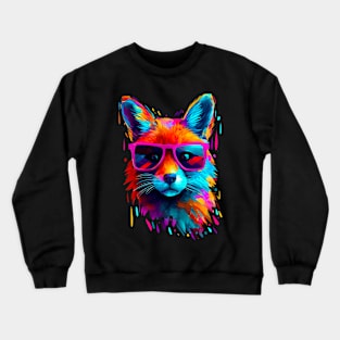 Fox in sunglasses Crewneck Sweatshirt